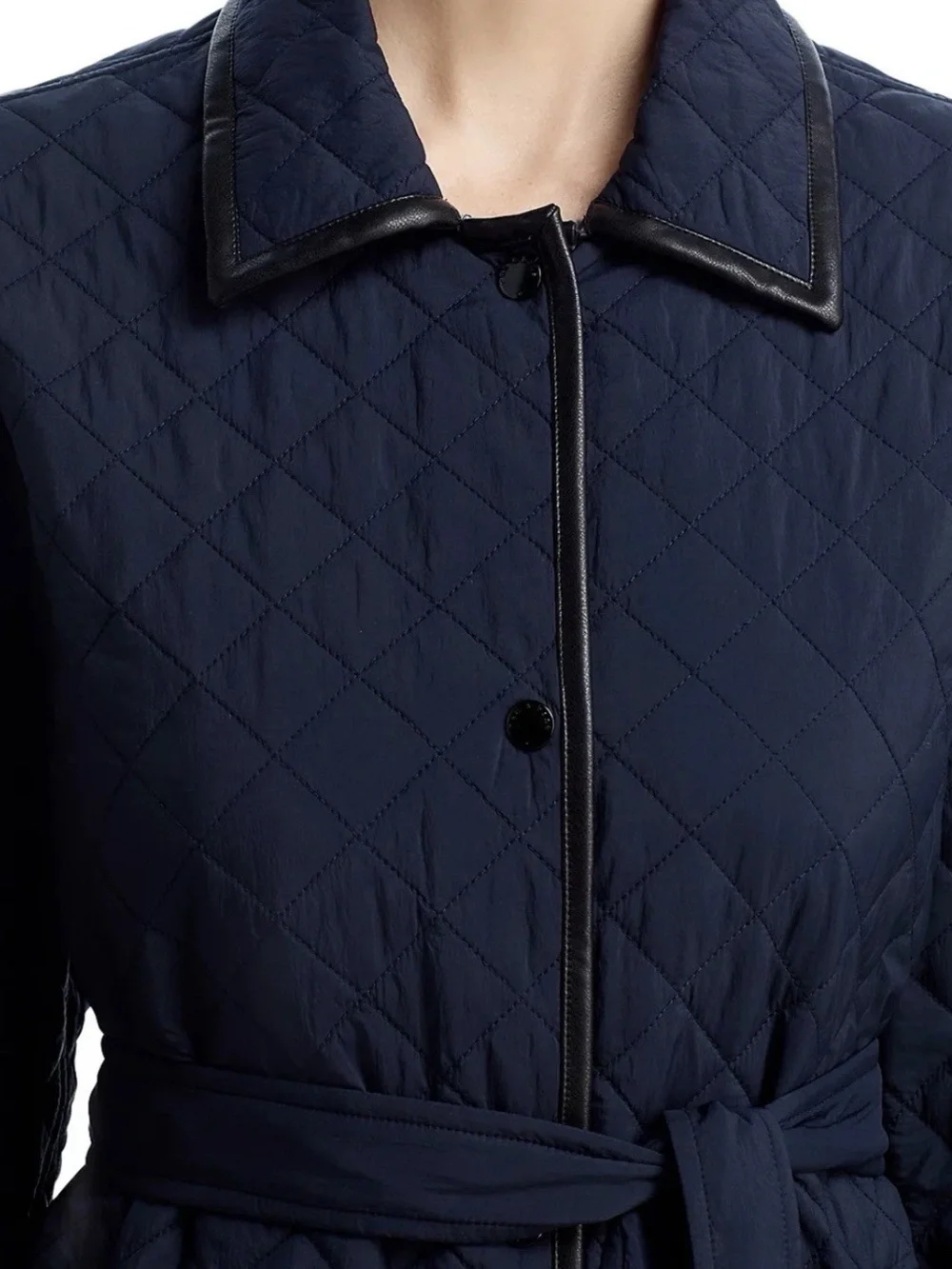Rag & Bone Kelly Quilted Lightweight Riding Jacket in Dark Navy Size Small